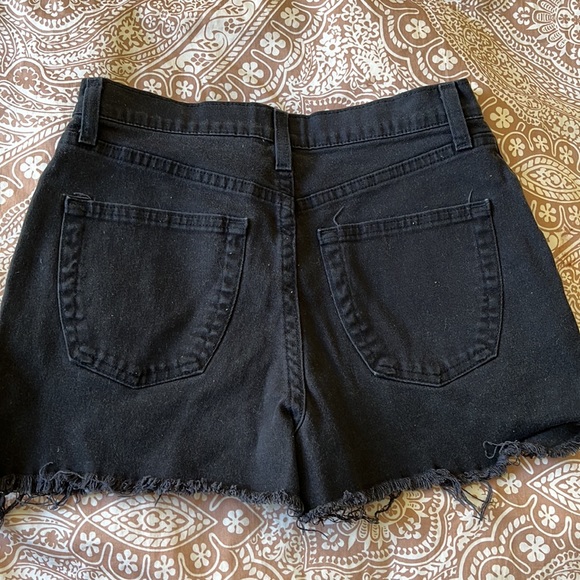 French Dressing Black Denim Shorts - Picture 2 of 3